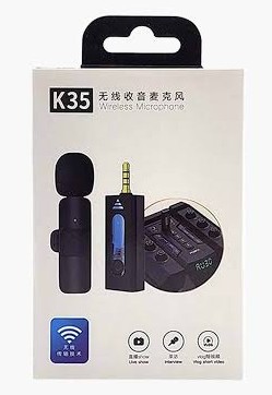 Microfono Corbatero Inalambrico 3.5m Aux Celular Pc Parlante K35