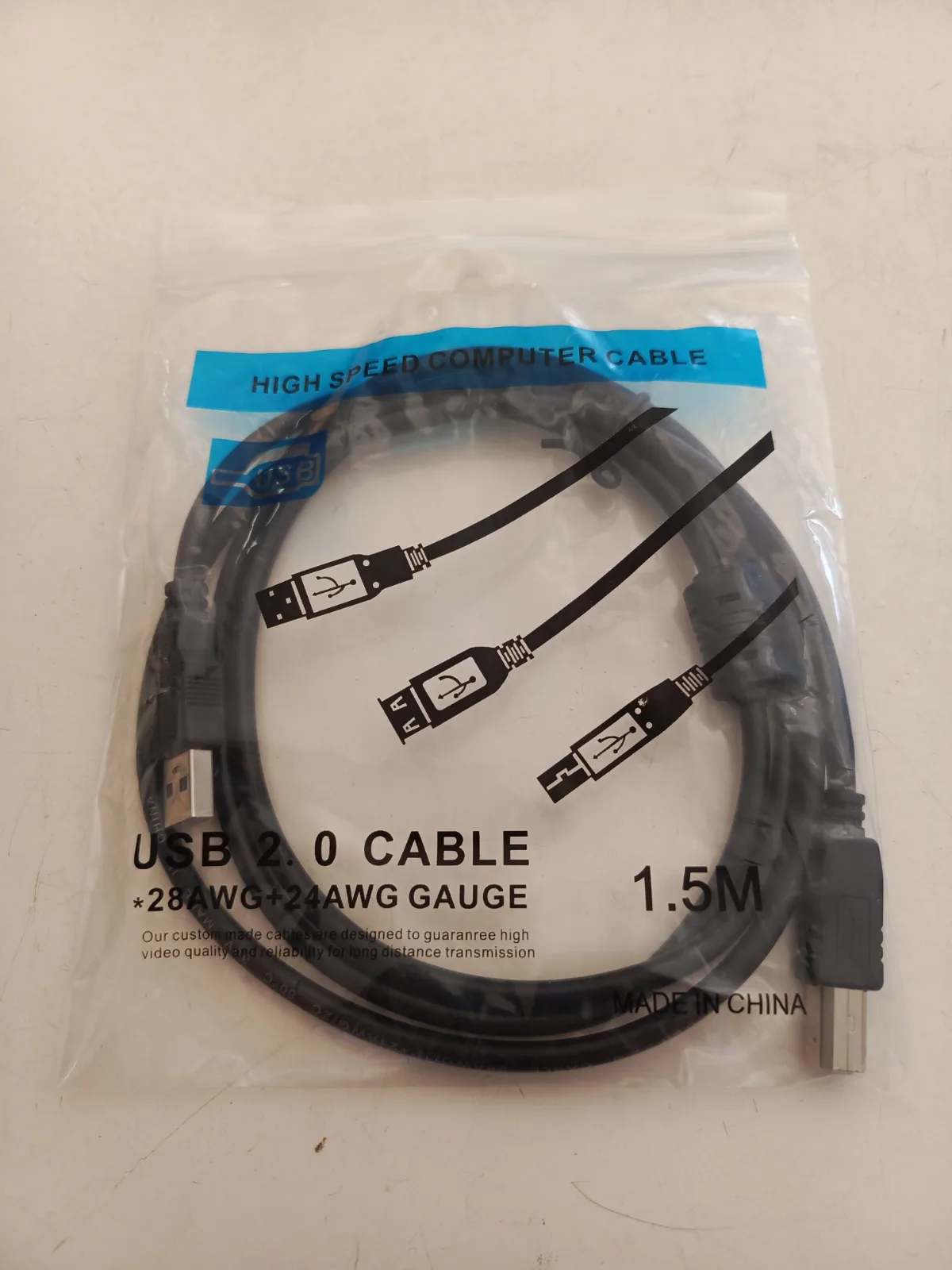 Cable de impresora USB 1.5 mtrs