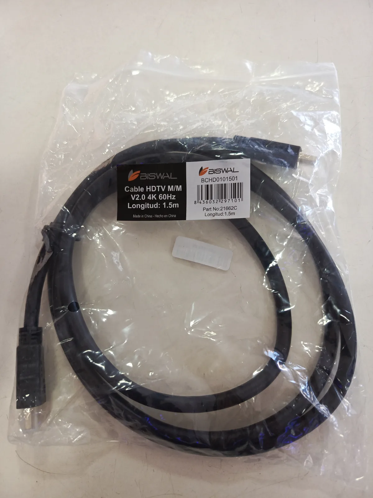 Cable HDMI - HDMI BISWAL v2.0 4K 60Hz