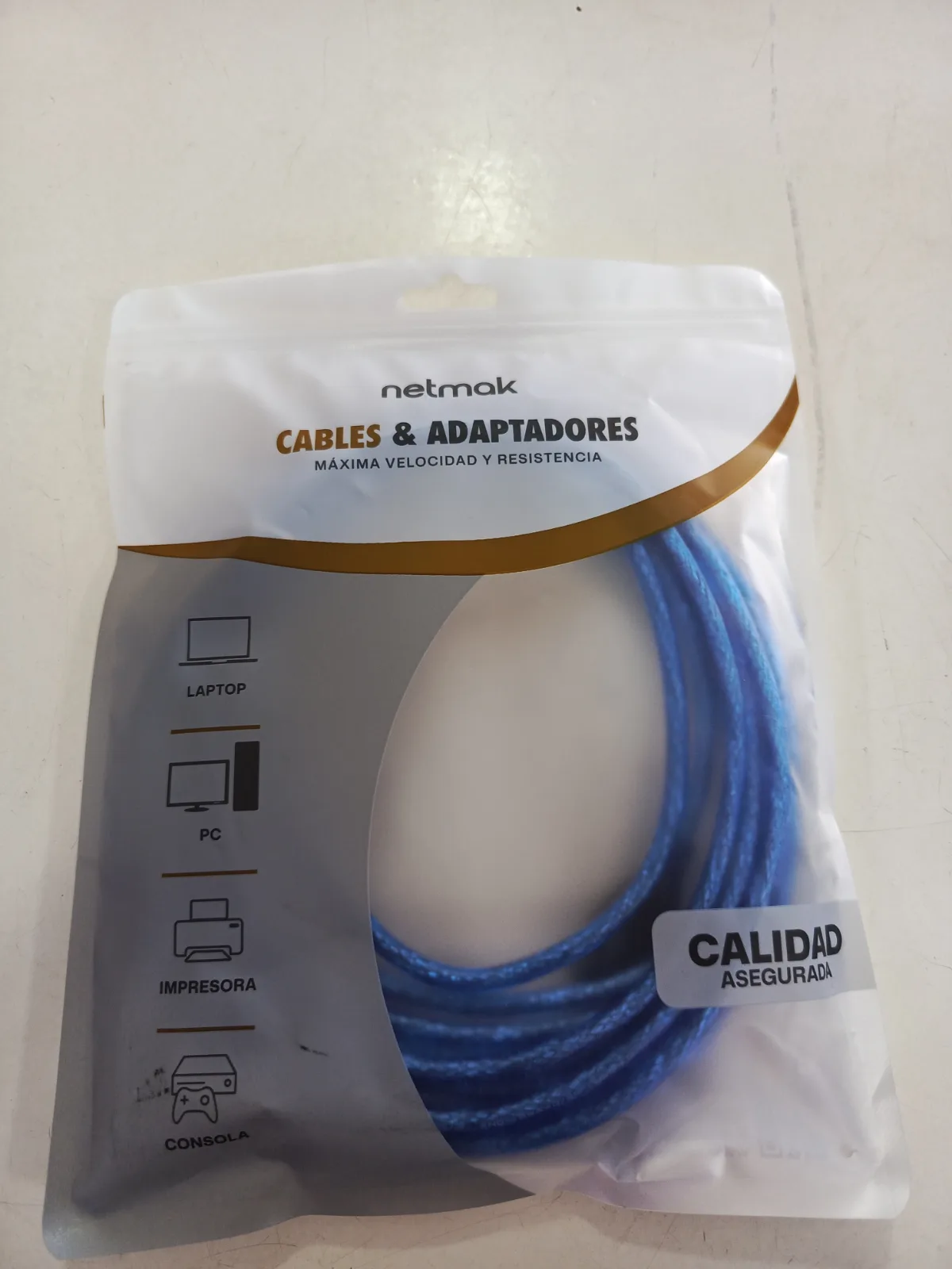 Cable alargue USB 5 mtrs NETMAK reforzado