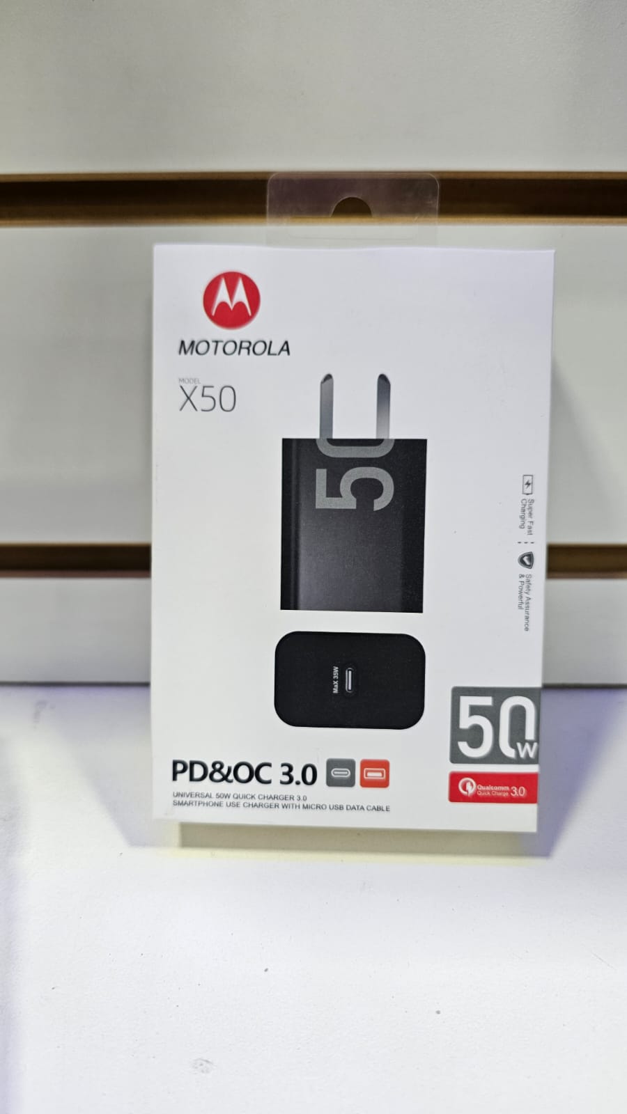Cargador USB-C 50W PD OC 3.0