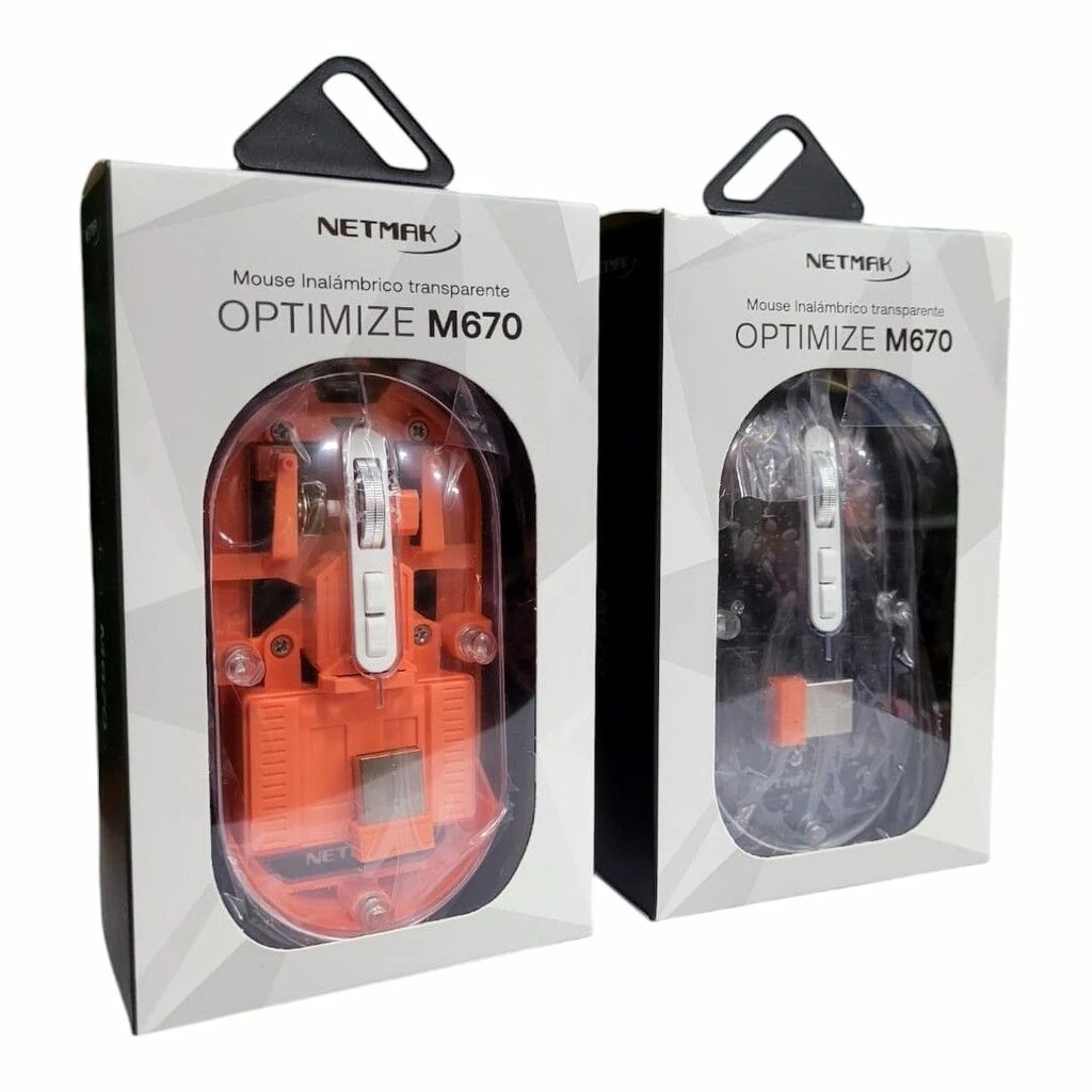 Mouse inalambrico transparente OPTIMIZE M670
