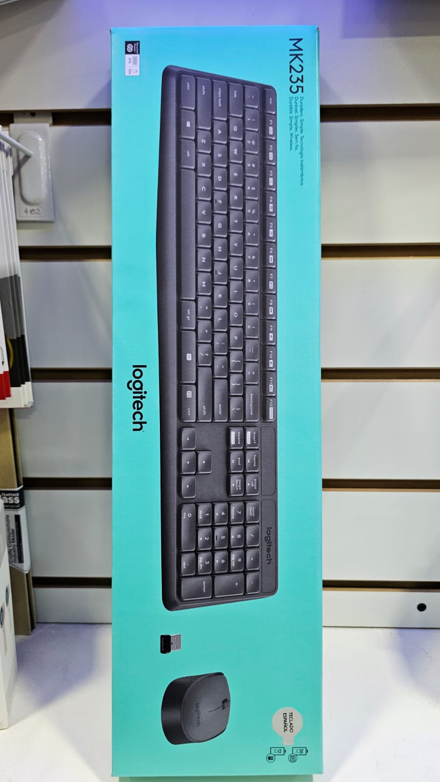 Teclado LOGITECH MK235 TEC+MOUSE Inalambrico Español