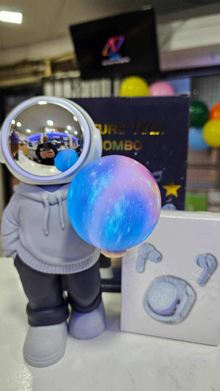 Parlante Astronauta + Auriculares Bluetooth