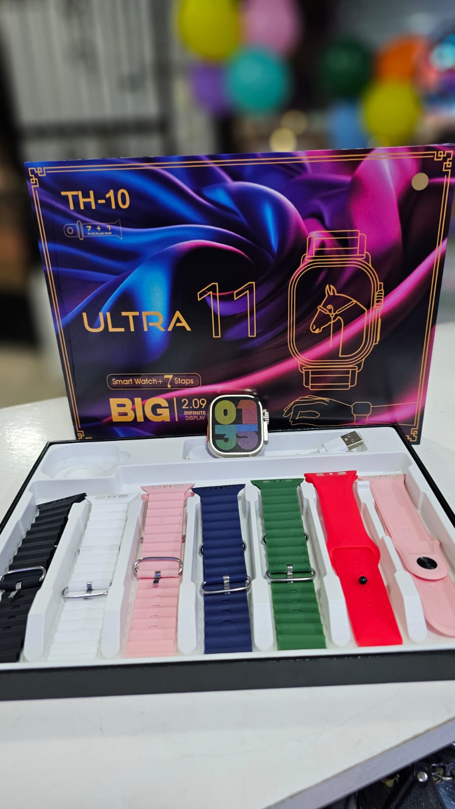 Smart Watch ULTRA 9 BIG con 7 mallas