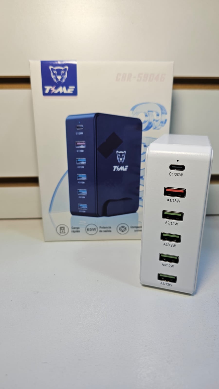 Estacion de carga 5xUSB + 1xUSB-C