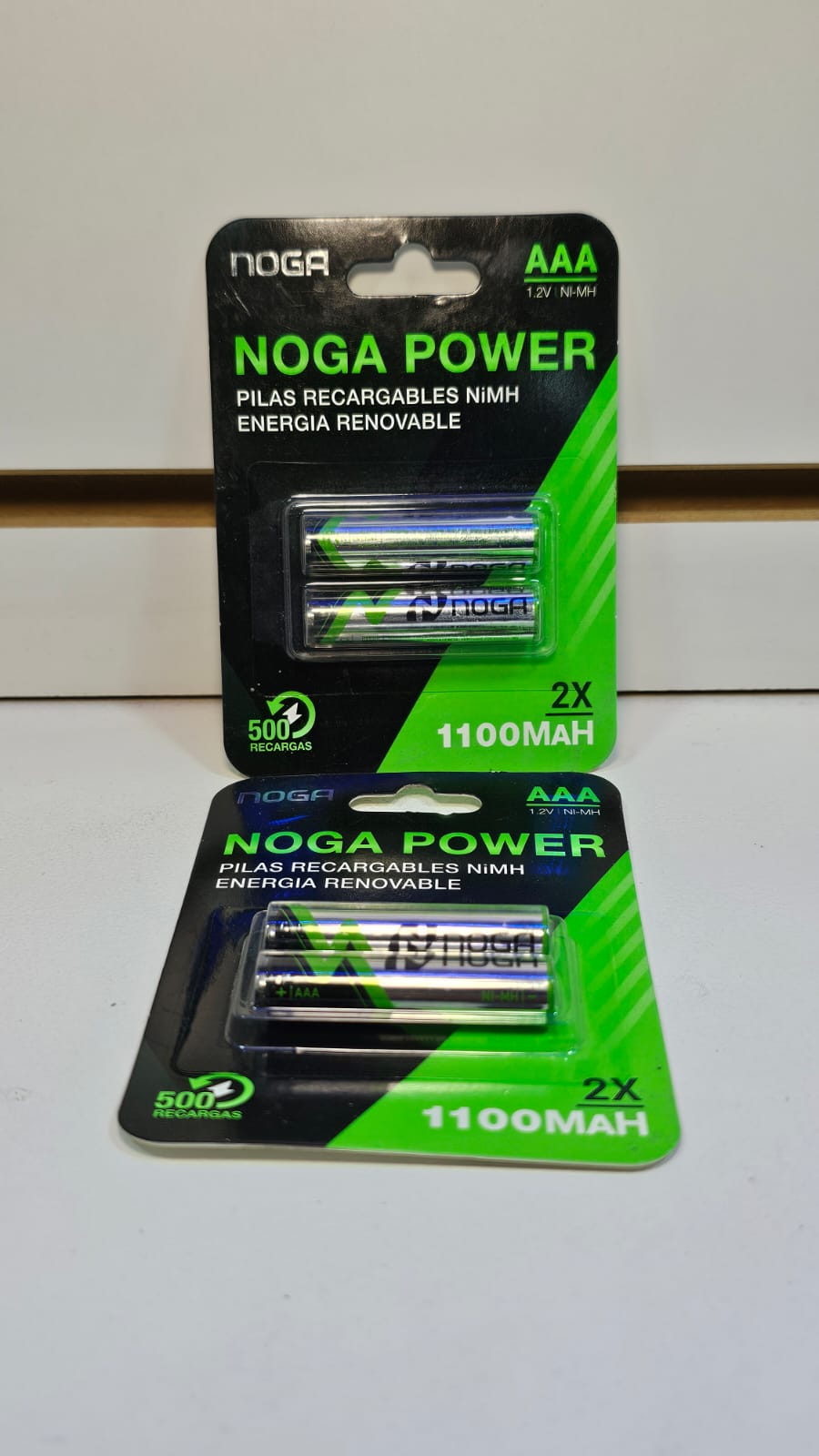 Pilas recargables AAA Noga 1100Mah (x2)
