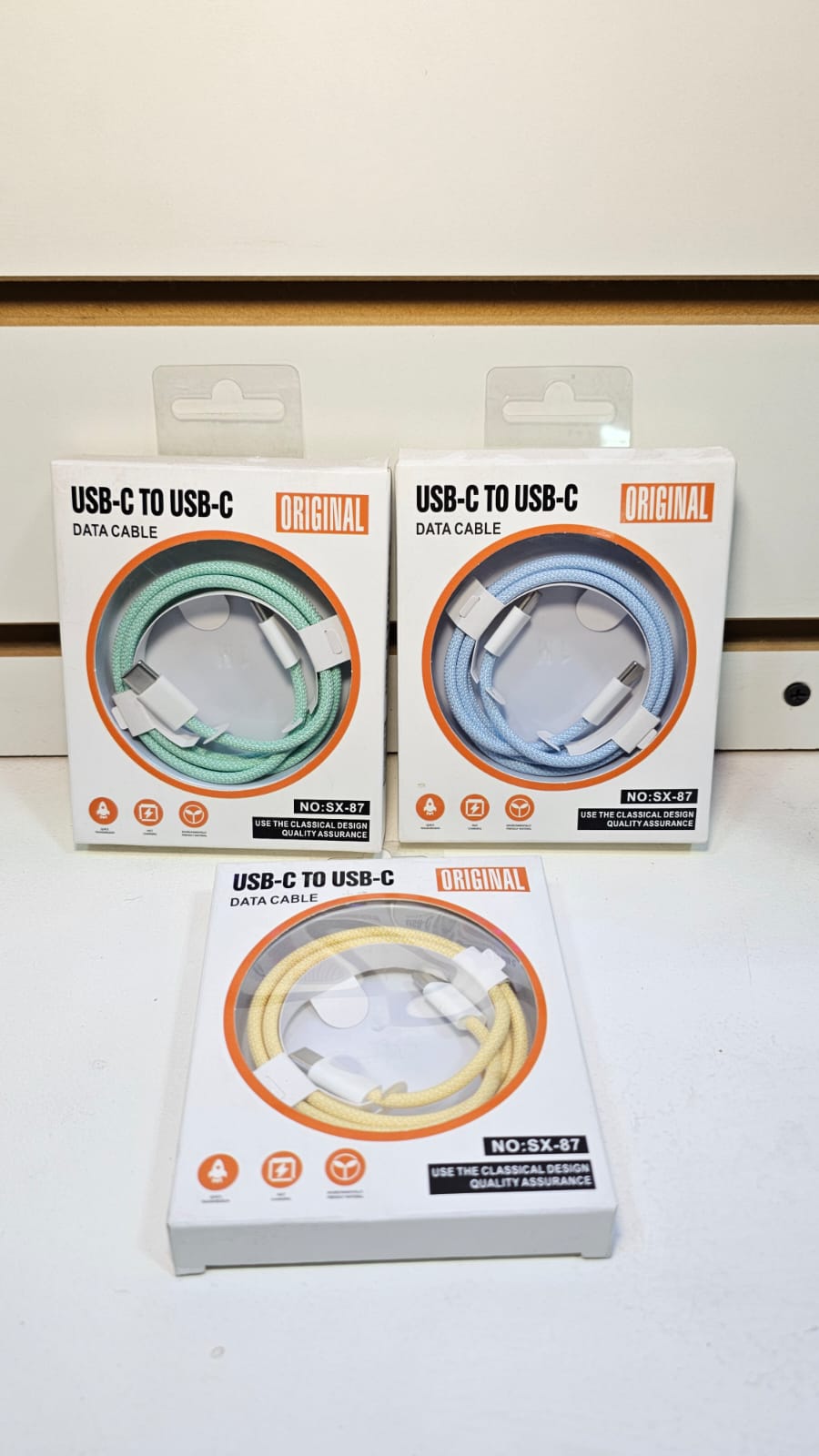Cable USB-C a USB-C carga y datos Mallado