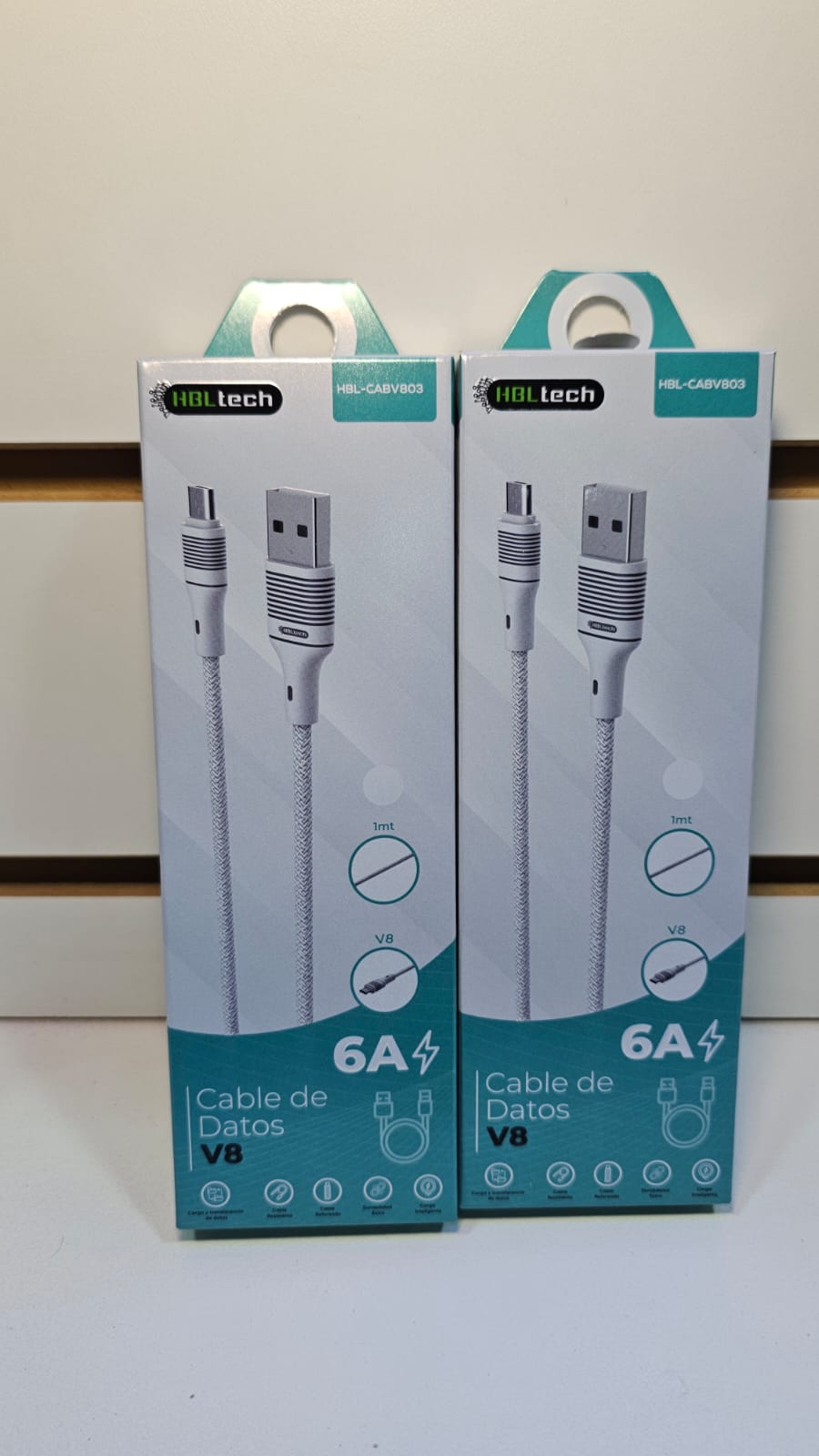 Cable USB - MicroUSB 6A V8 carga y datos