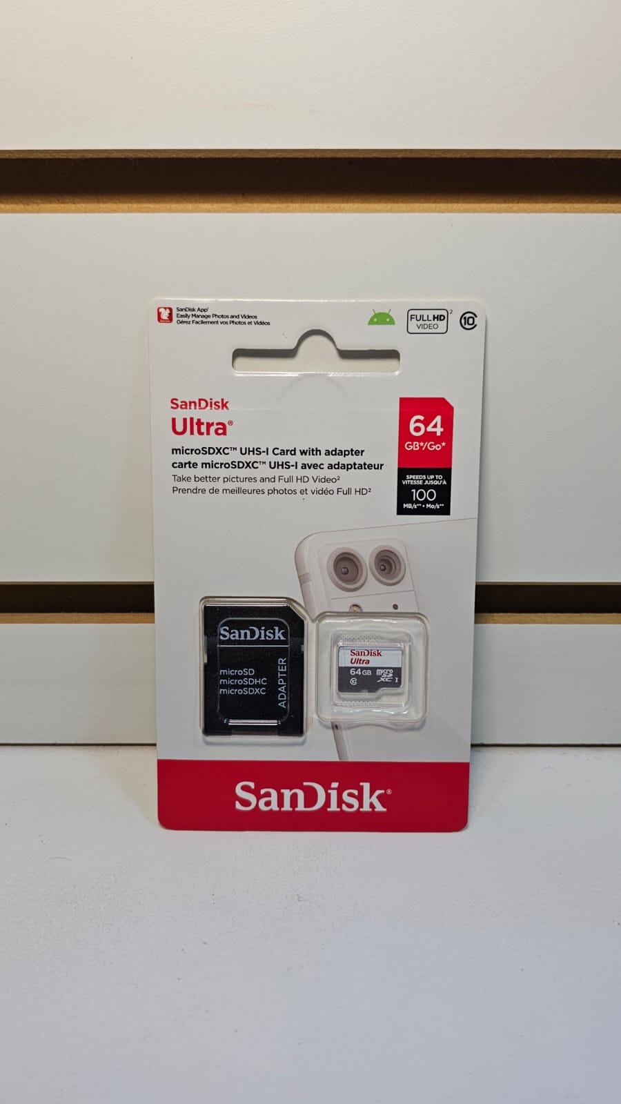 Tarjeta de Memoria SANDISK Ultra MicroSDXC 64GB UHS-I U1 V10