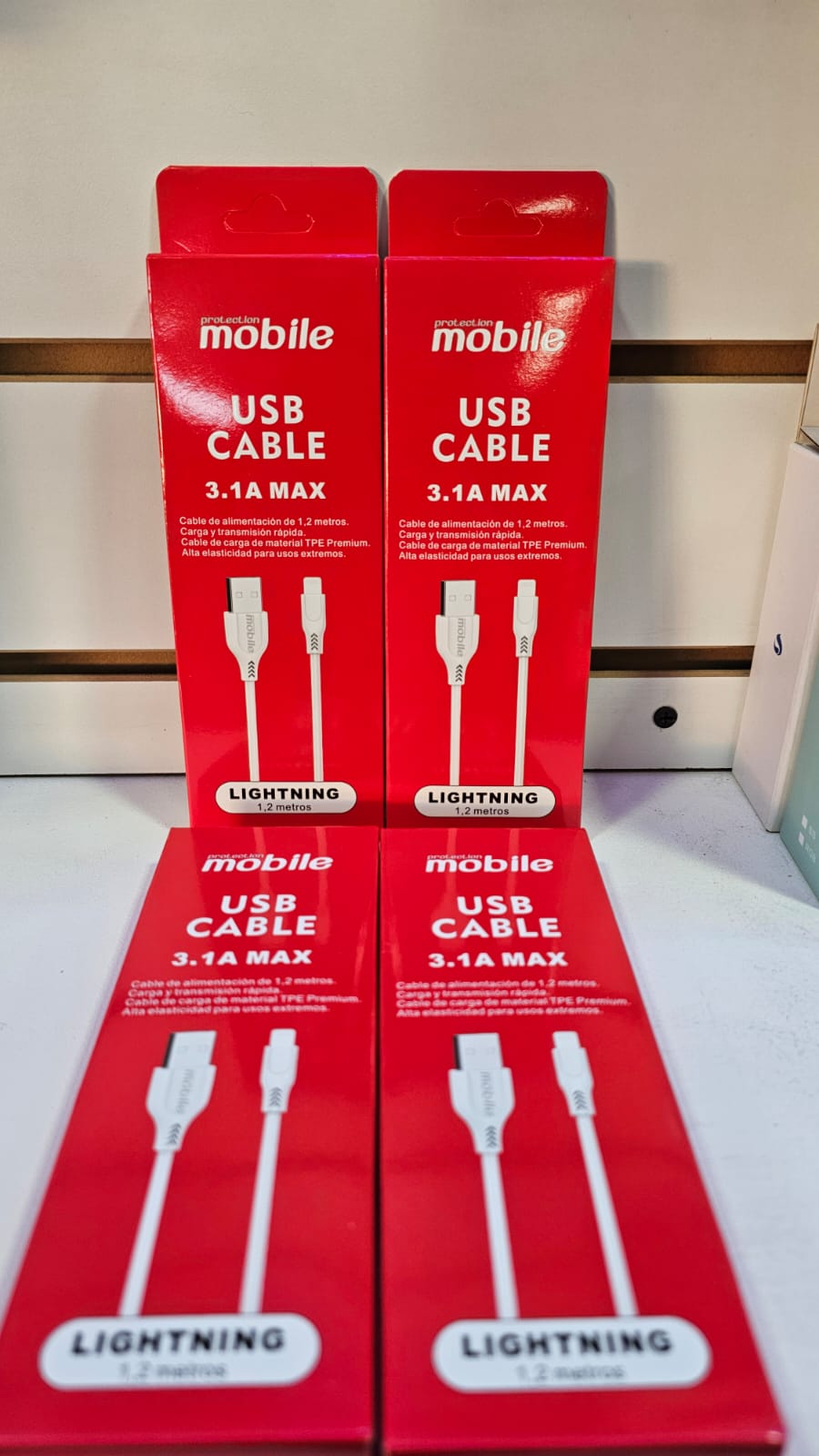 Cable USB Lightning 1.2m Iphone Mobile